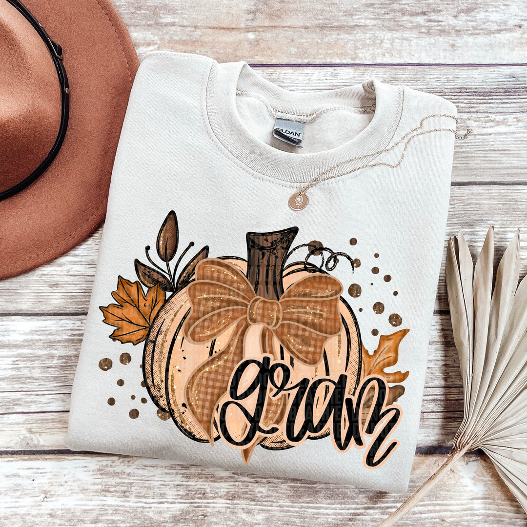 Fall Glitter Pumpkin Collection DTF Print