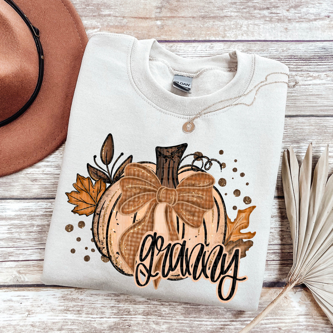 Fall Glitter Pumpkin Collection DTF Print