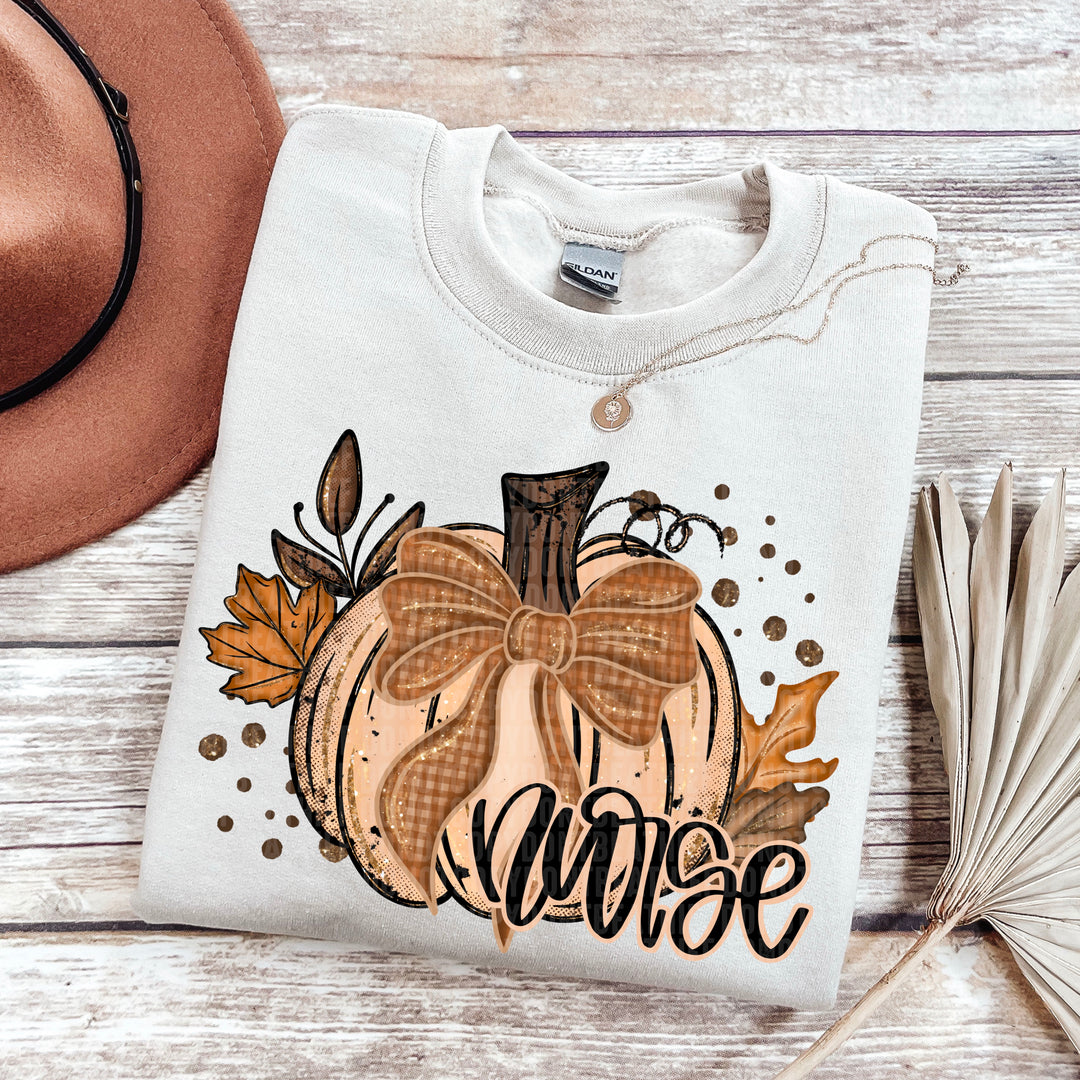 Fall Glitter Pumpkin Collection DTF Print