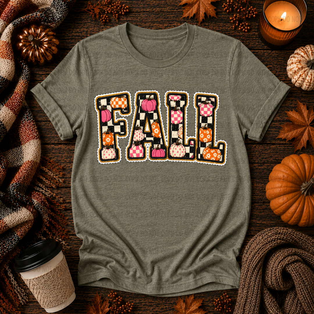 Fall Stitch Pumpkin Retro Pumpkin DTF Print