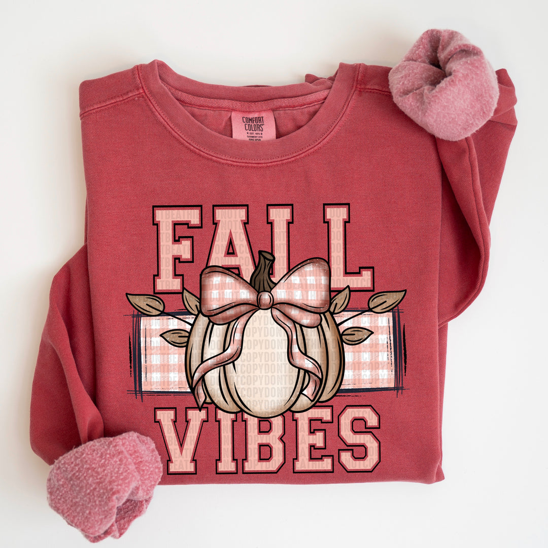 Fall Vibes Pumpkin DTF Print