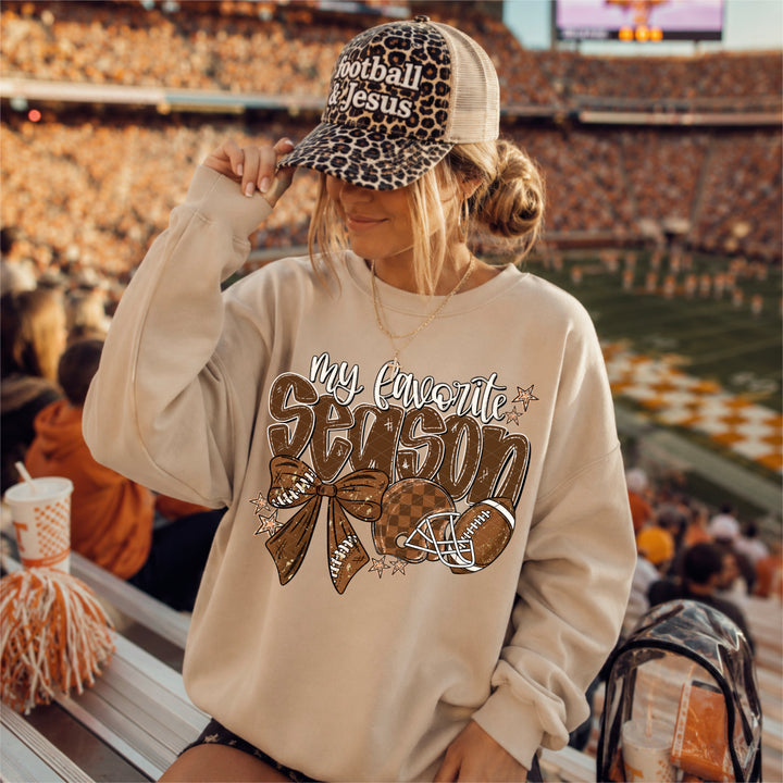 My Favorite Season Football DTF Print
