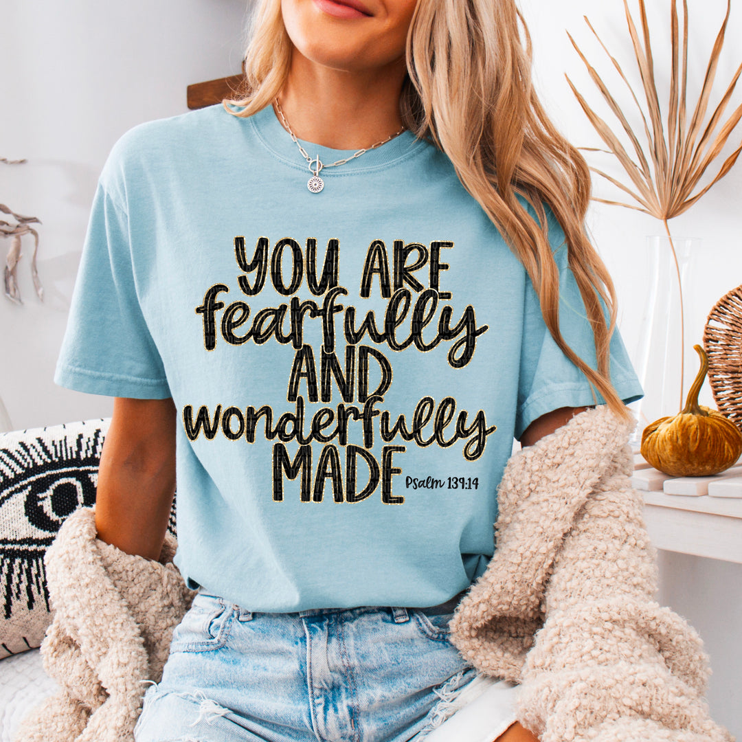 Fearfully and Wonderfully Made DTF Print