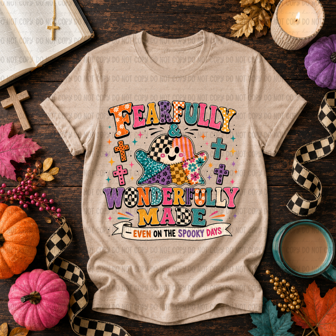 Fearfully And Wonderfully Made Even On The Spooky Days DTF Print