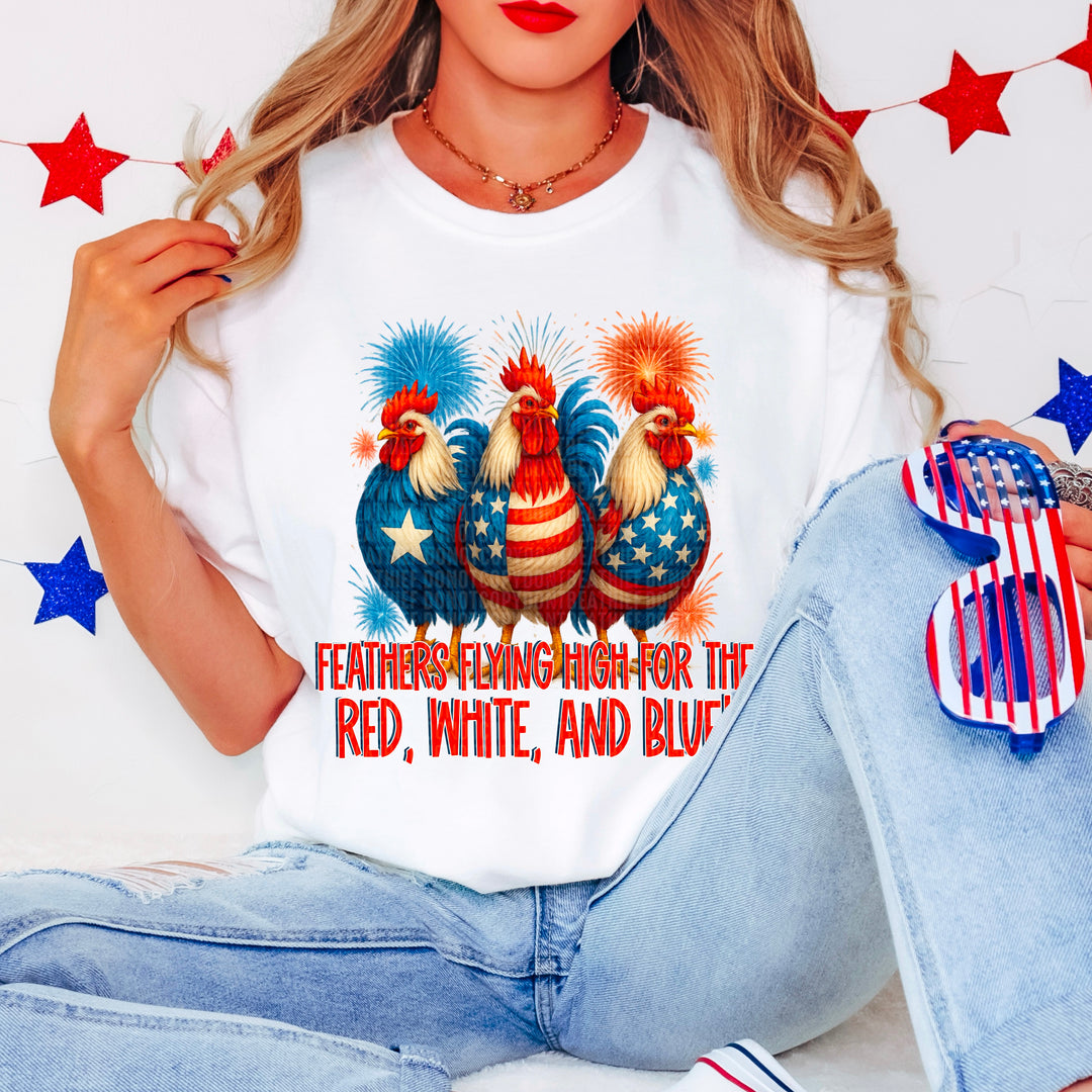 Feathers Flying High DTF Print