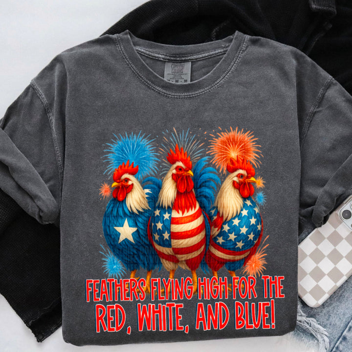 Feathers Flying High DTF Print