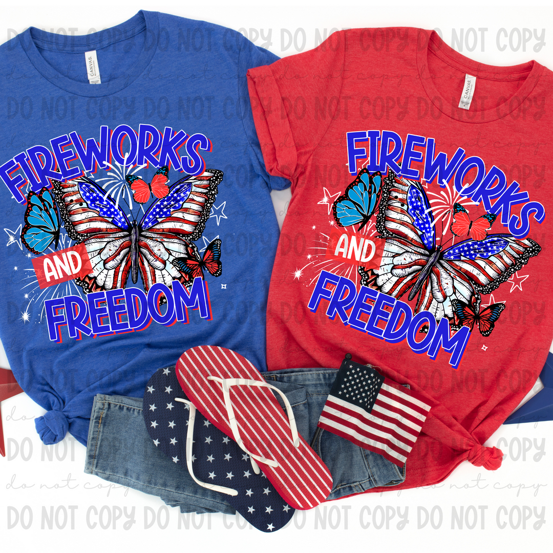 Fireworks and Freedom DTF Print