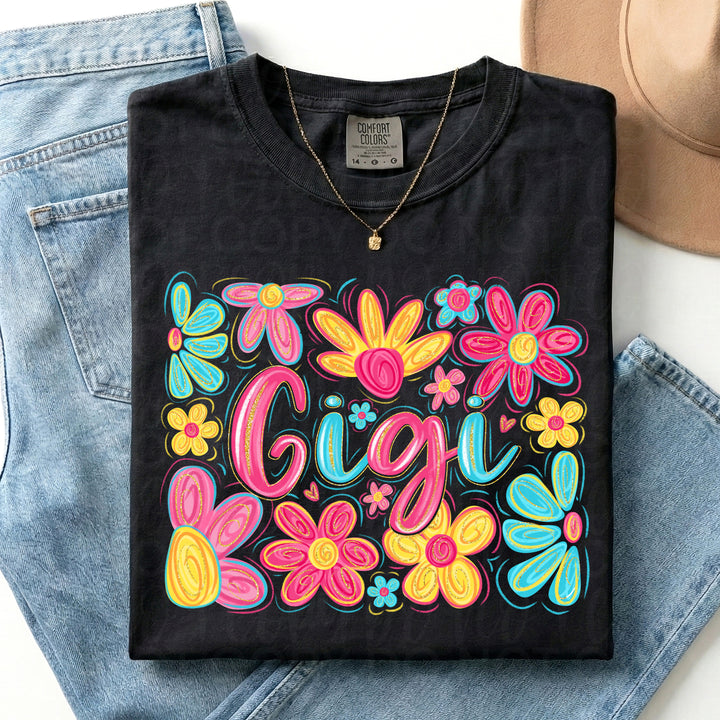 Floral Gigi DTF Print