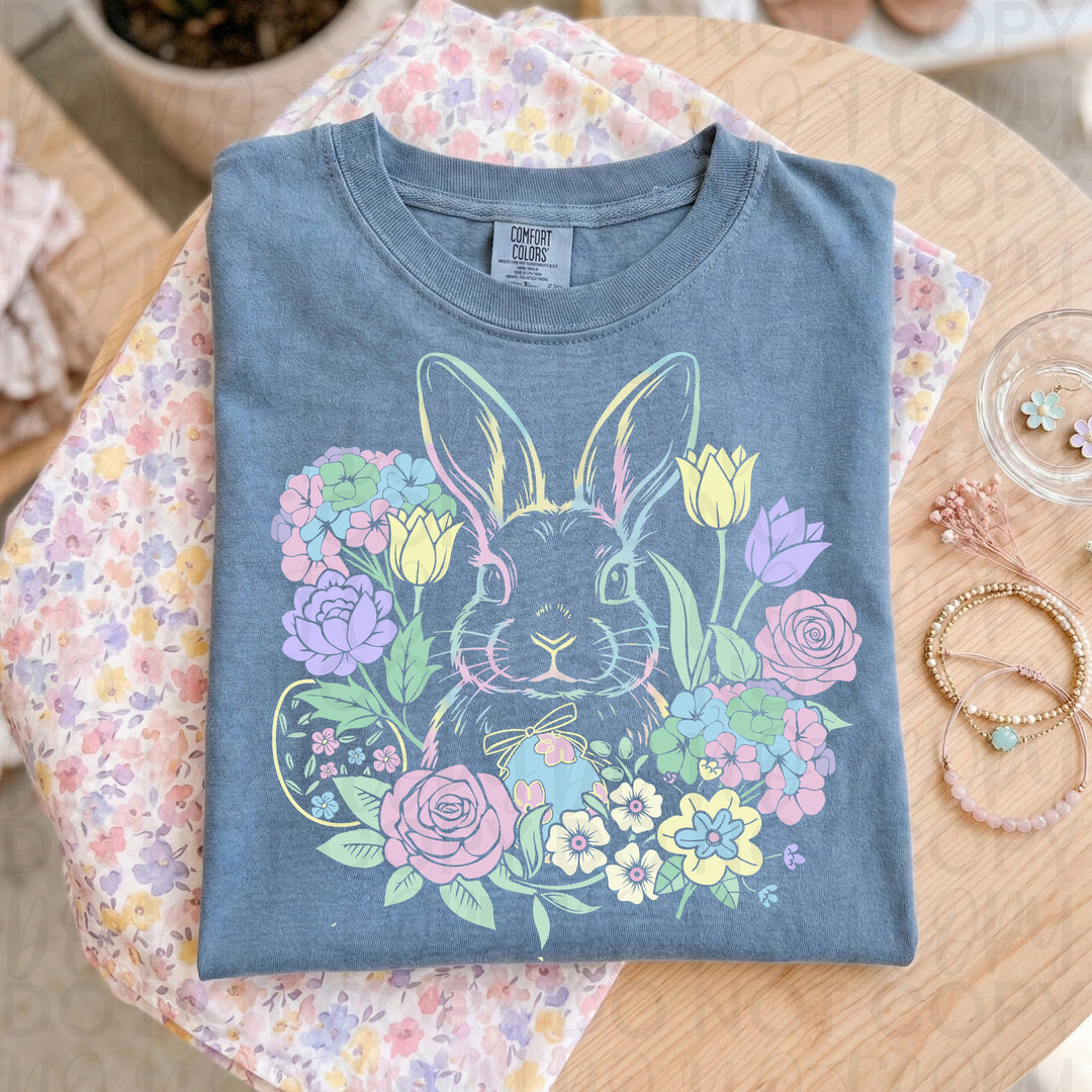 Floral Happy Easter DTF Print
