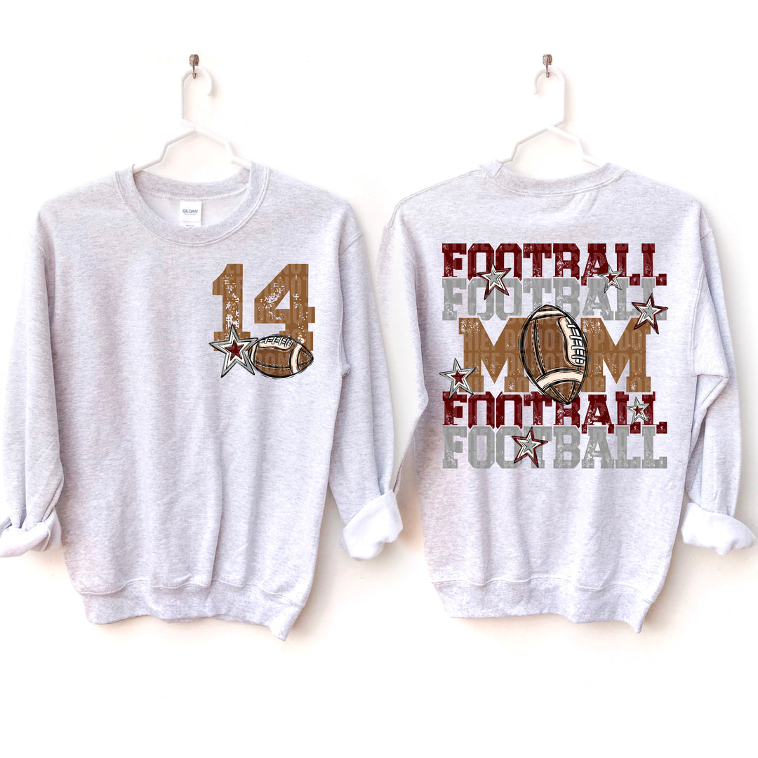 Football Mom Collection BACK DTF Print