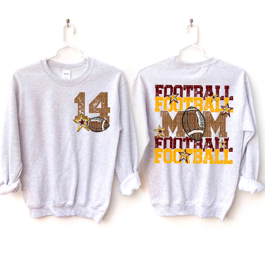 Football Mom Collection BACK DTF Print