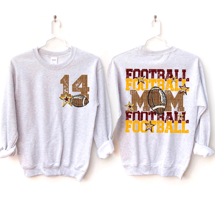 Football Mom Collection BACK DTF Print