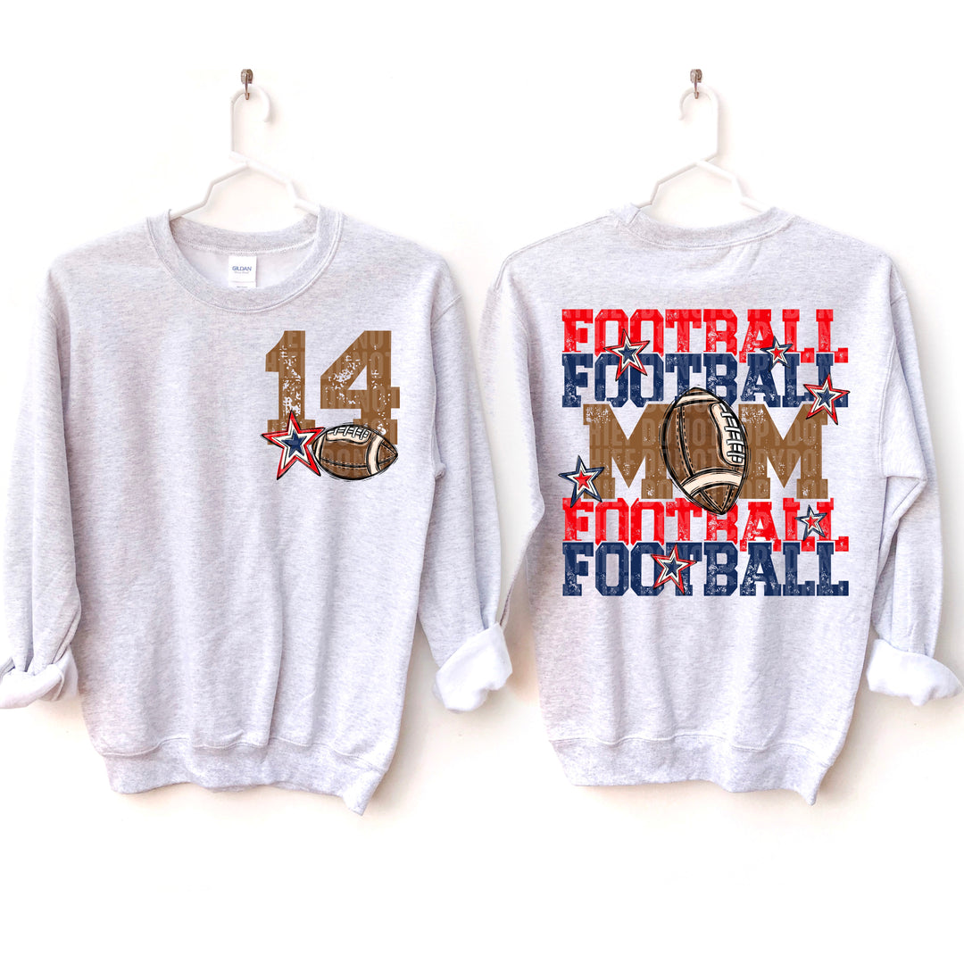 Football Mom Collection BACK DTF Print