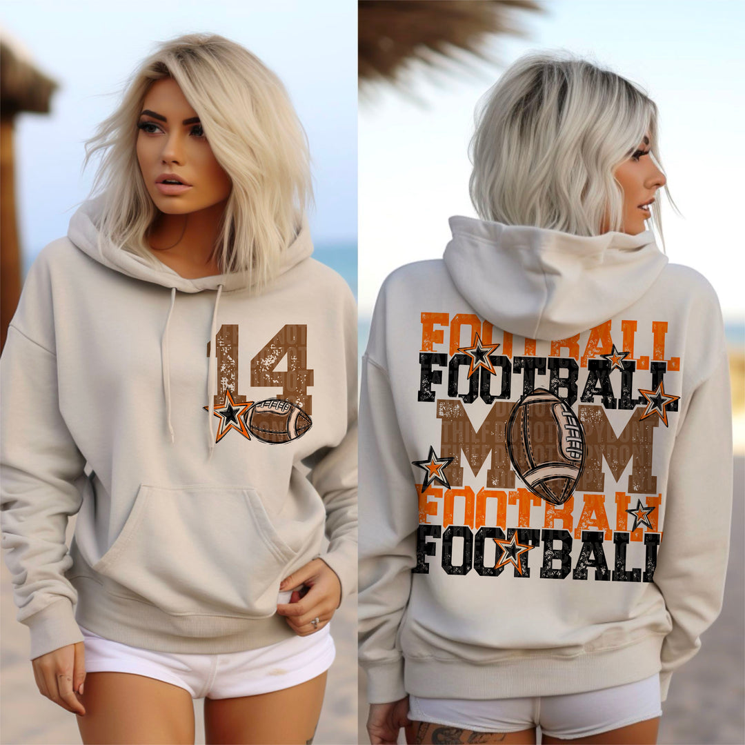 Football Mom Collection BACK DTF Print
