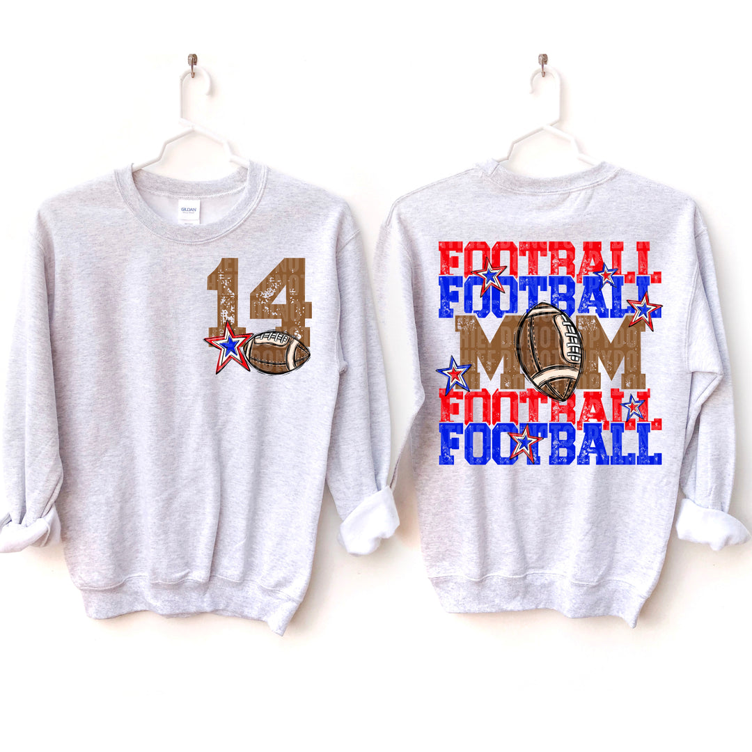 Football Mom Collection BACK DTF Print