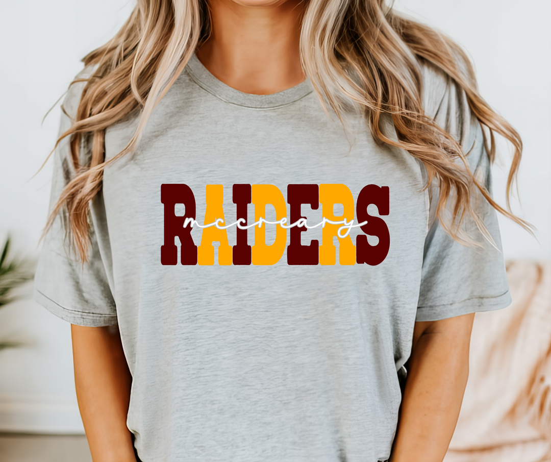 McCreary Raiders Sporty Mascot DTF Print