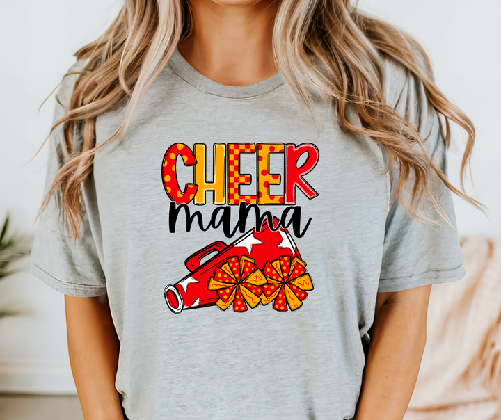 Mama Cheer Doodle DTF Print