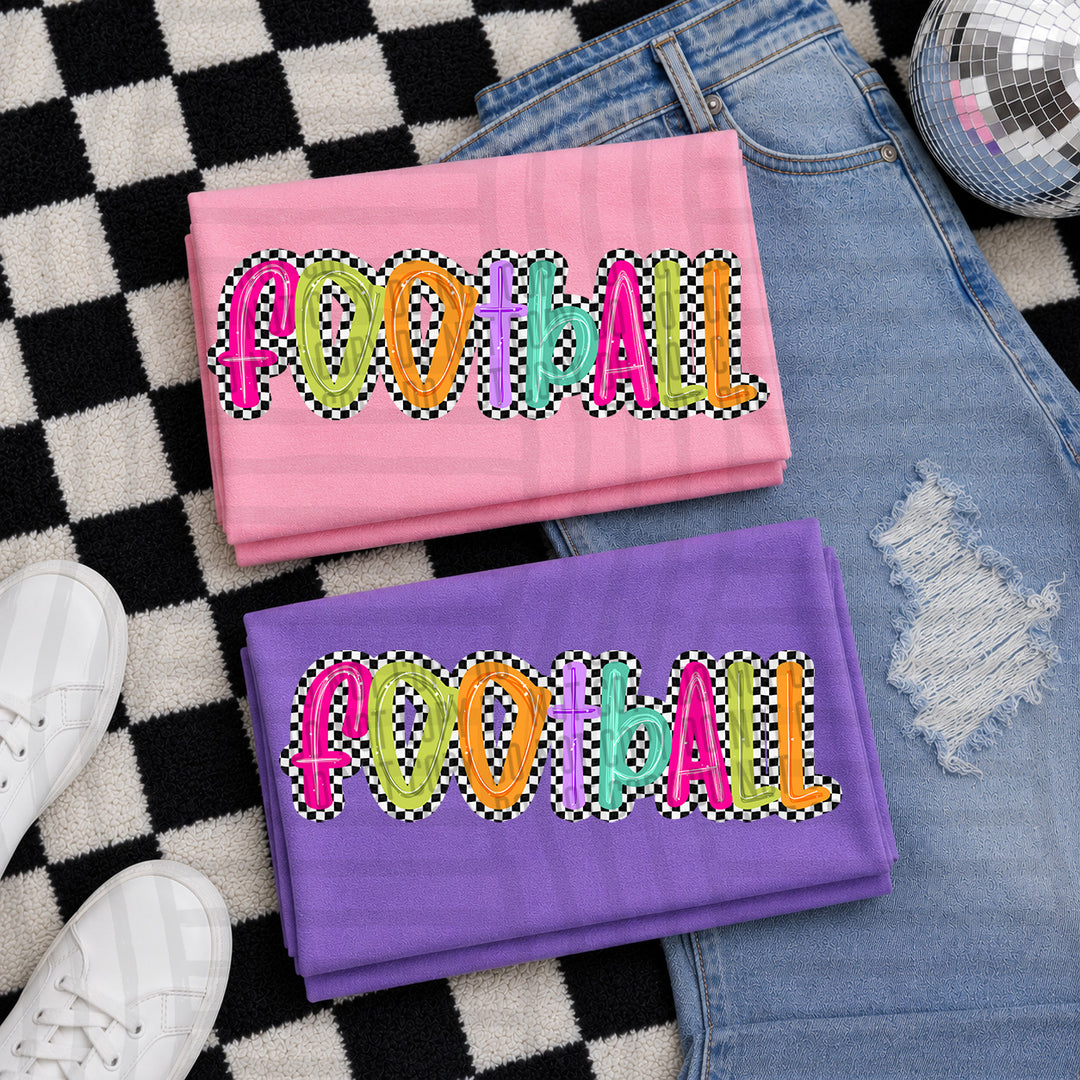 Simply Checkered Sports DTF Print