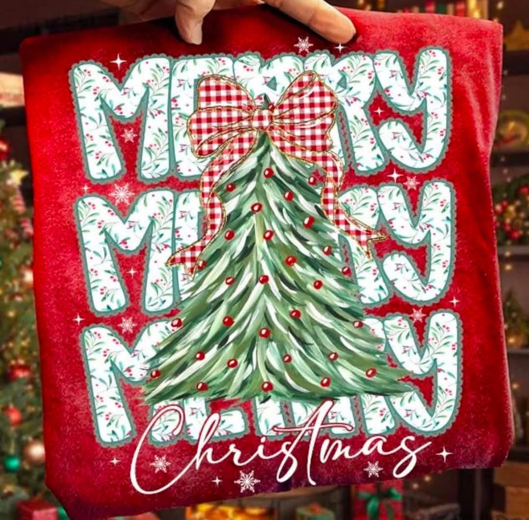 Merry Christmas DTF Print