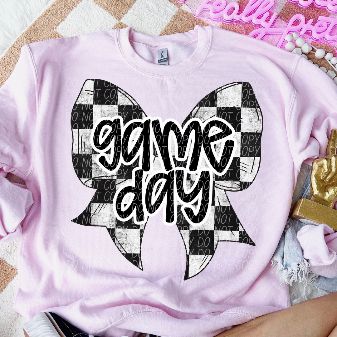 Game Day Bows DTF Print