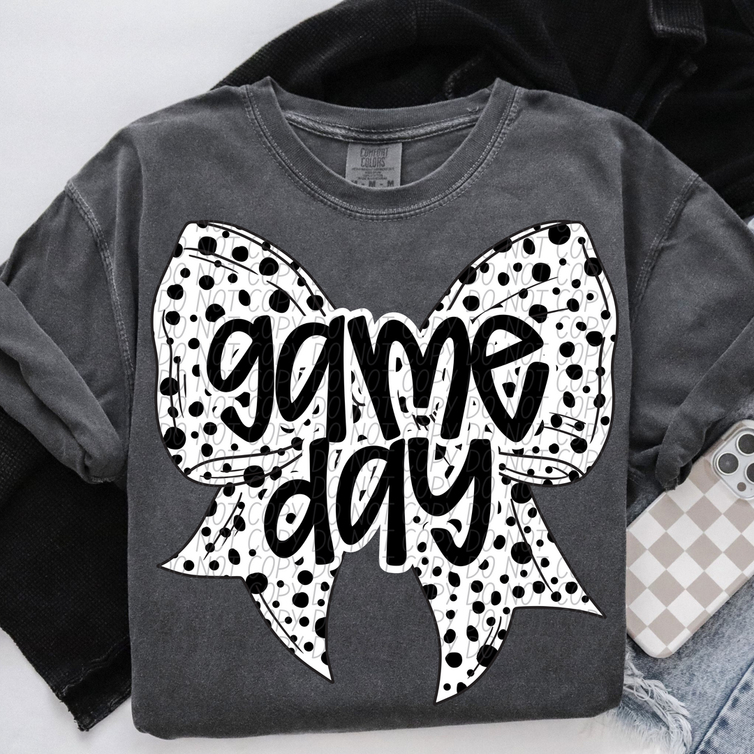 Game Day Bows DTF Print