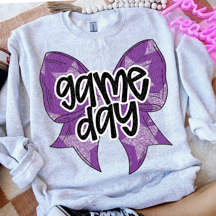 Game Day Bows DTF Print