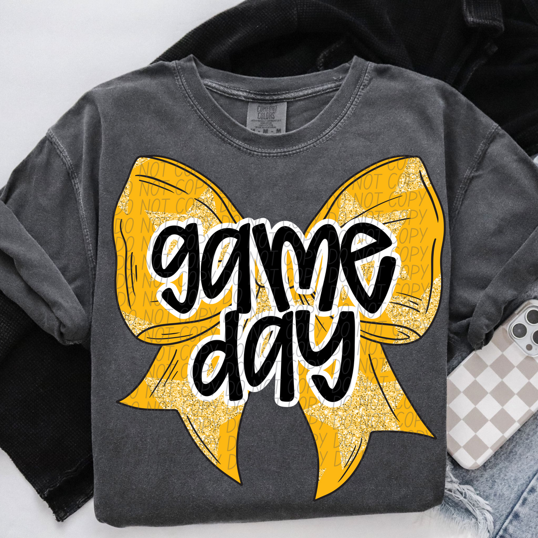 Game Day Bows DTF Print