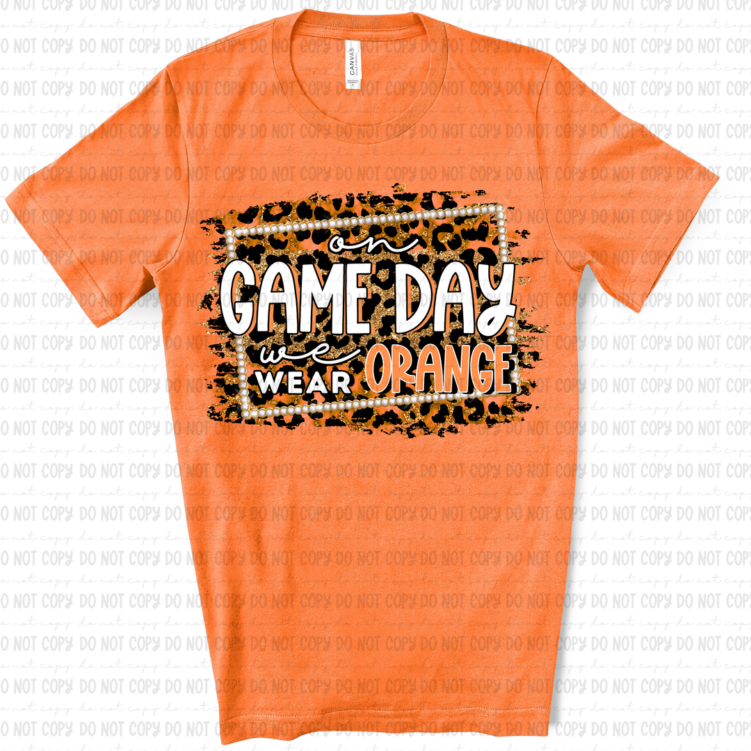 On Game Day we Wear DTF Print