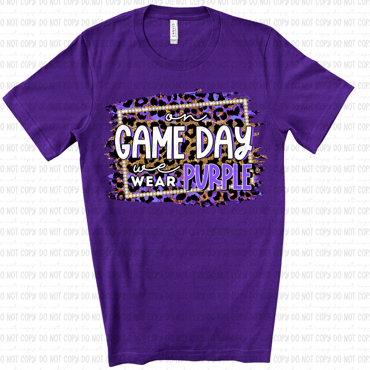 On Game Day we Wear DTF Print