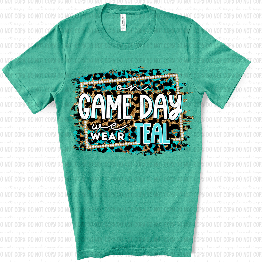 On Game Day we Wear DTF Print