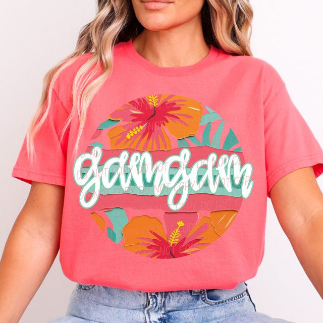 Tropical Mother's Day Titles DTF Print