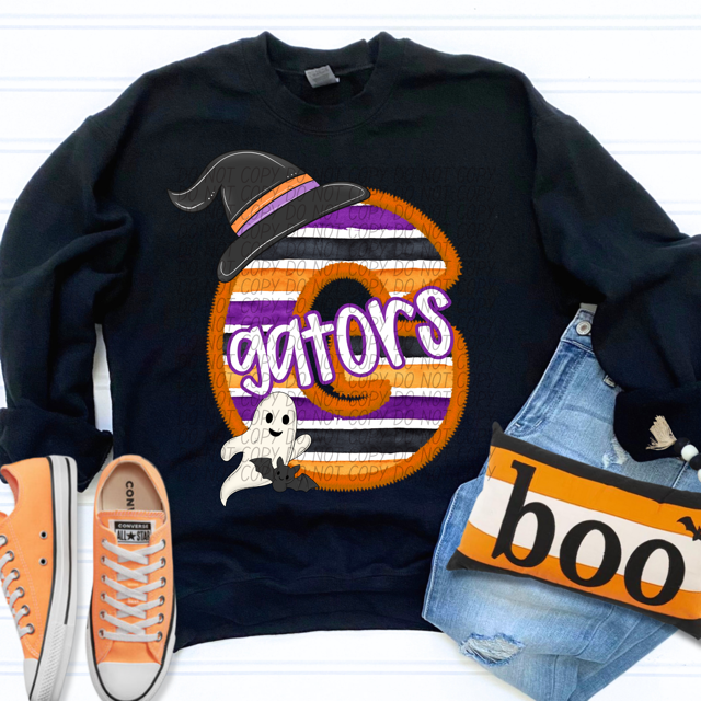 Halloween Striped Mascots DTF Print