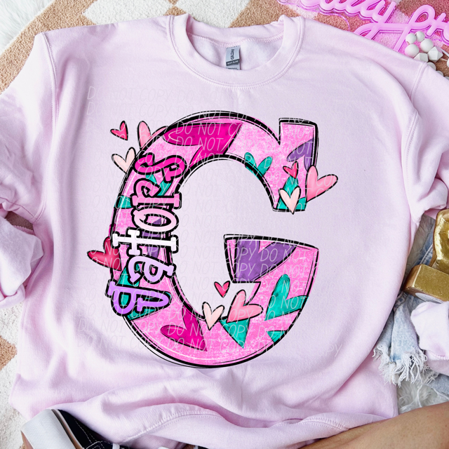 Valentine's Day Mascots DTF Print