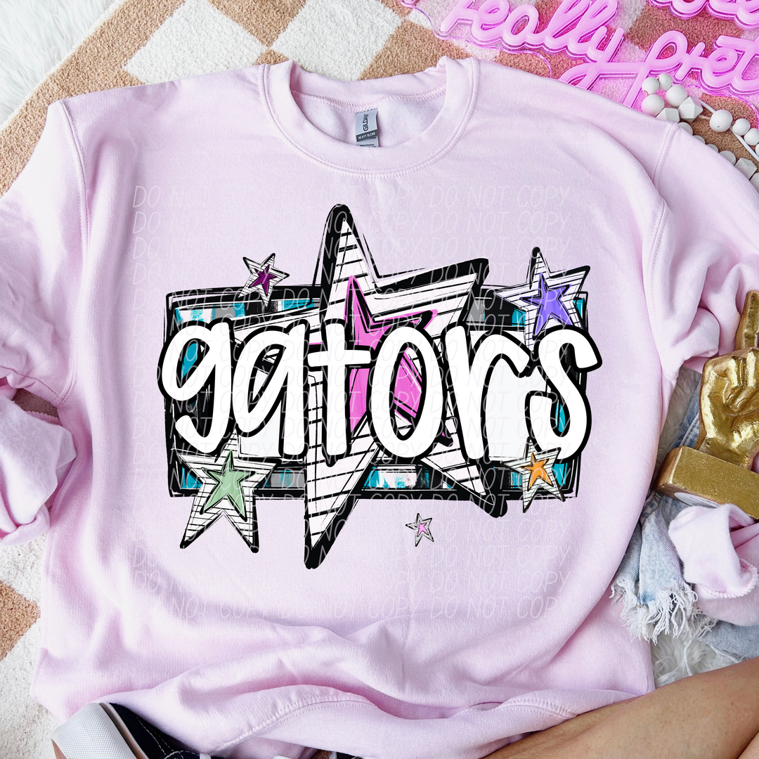 Bright Stars Mascots Youth DTF Print