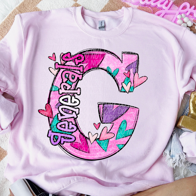 Valentine's Day Mascots DTF Print