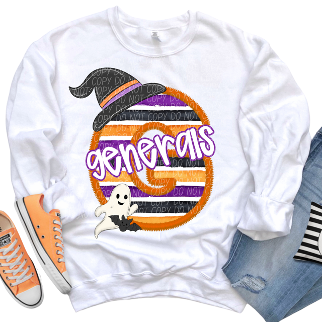 Halloween Striped Mascots DTF Print