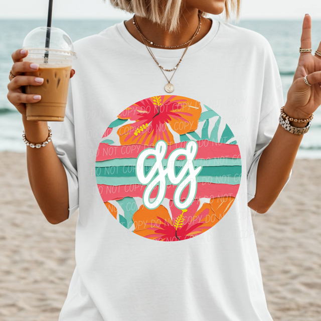 Tropical Mother's Day Titles DTF Print