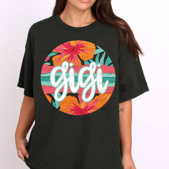 Tropical Mother's Day Titles DTF Print