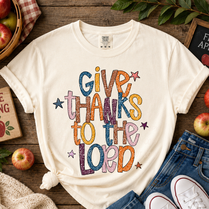 Give Thanks To The Lord DTF Print
