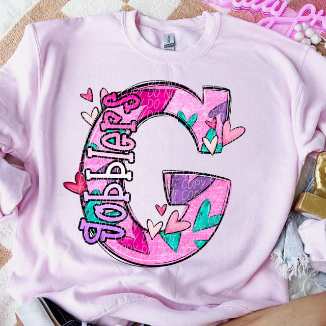 Valentine's Day Mascots DTF Print