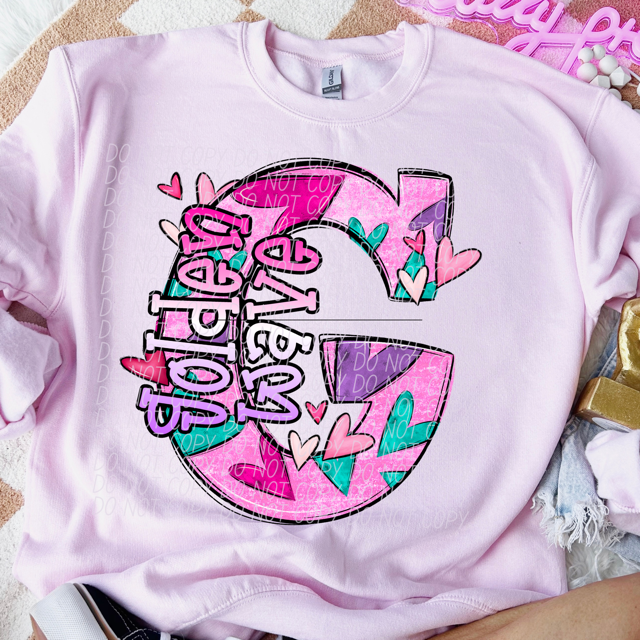 Valentine's Day Mascots DTF Print