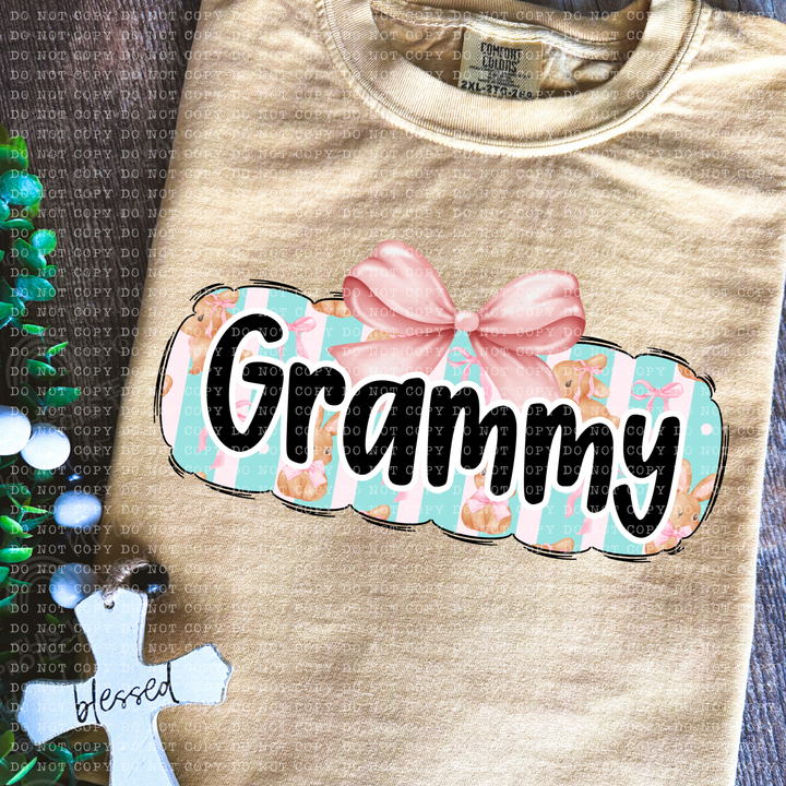 Coquette Bunny Names DTF Print