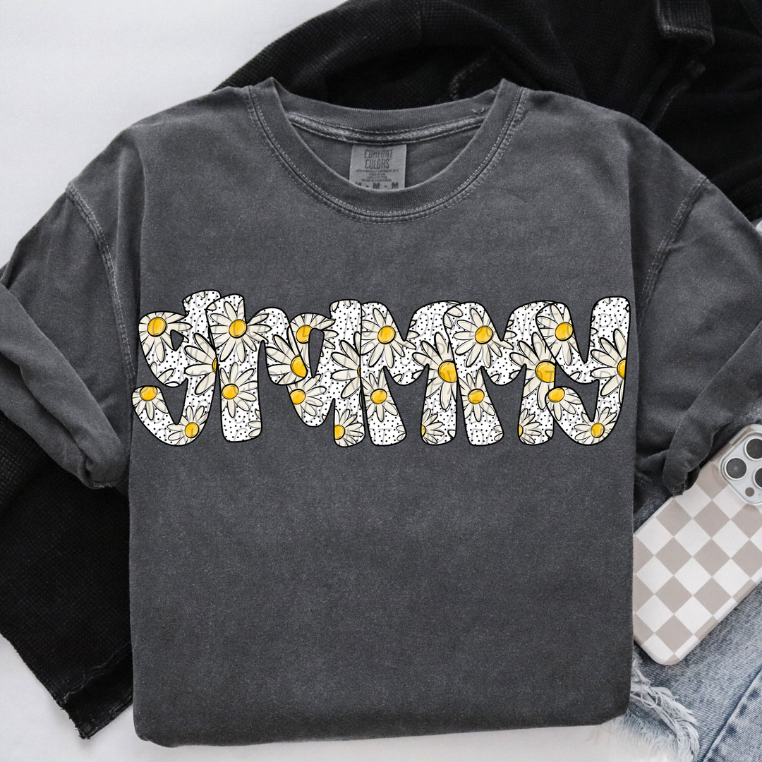 Daisy Dot Names DTF Print