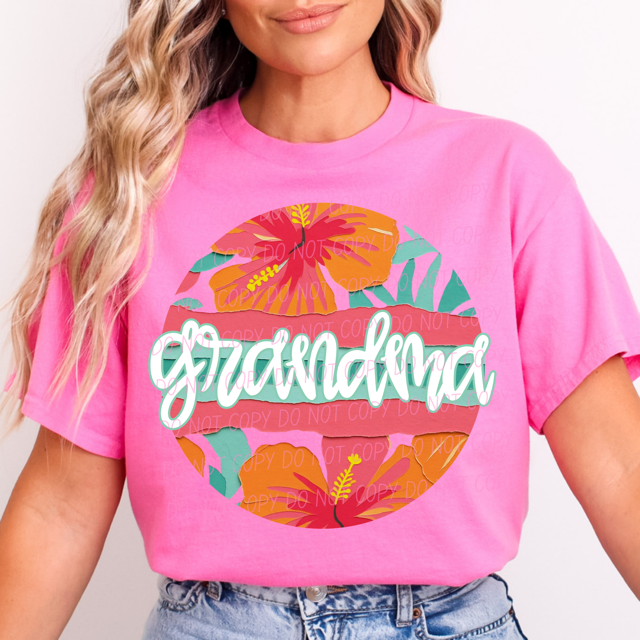 Tropical Mother's Day Titles DTF Print