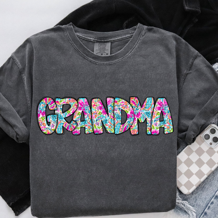 Paisley Names DTF Print
