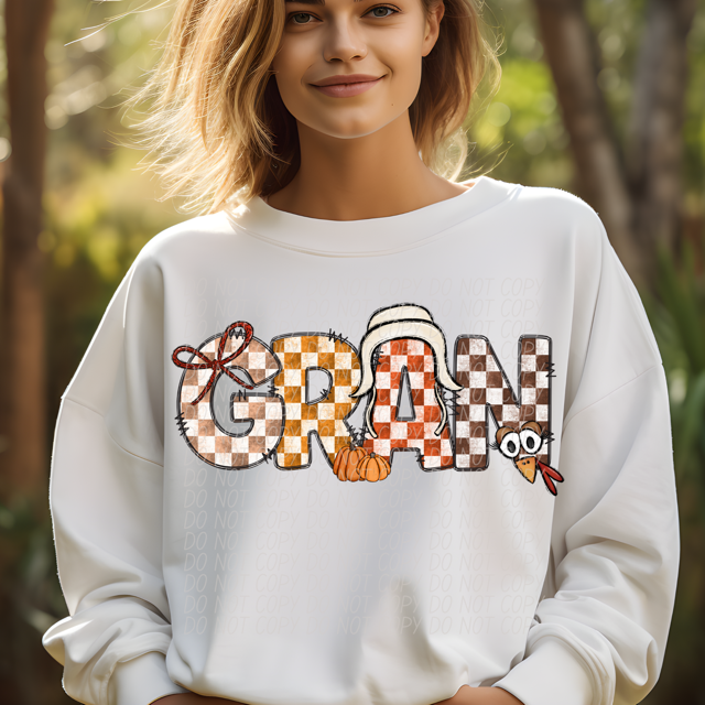 Thanksgiving Names DTF Print