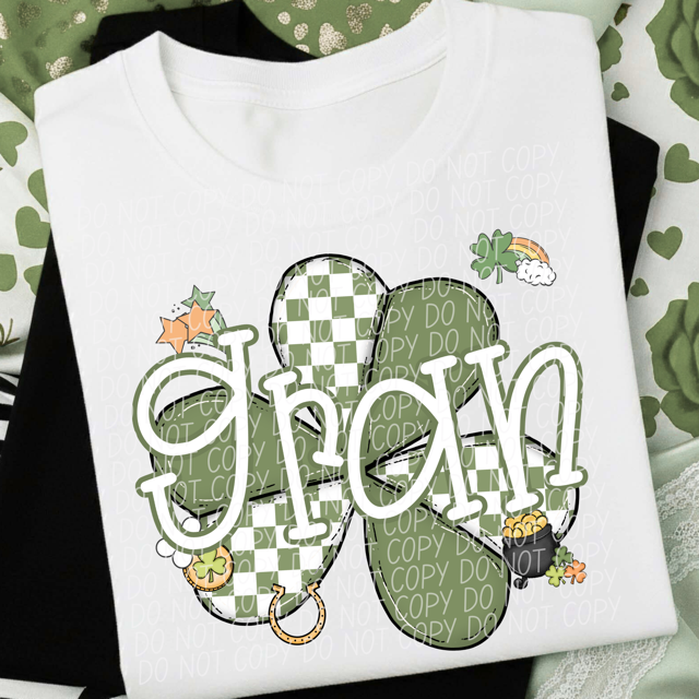 St Patrick Names DTF Print