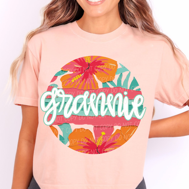 Tropical Mother's Day Titles DTF Print