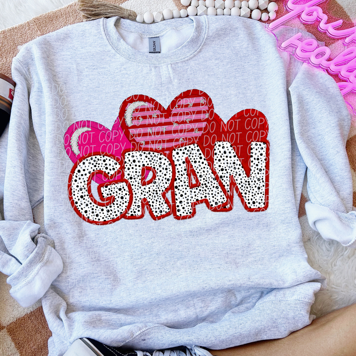 Valentine Names DTF Print