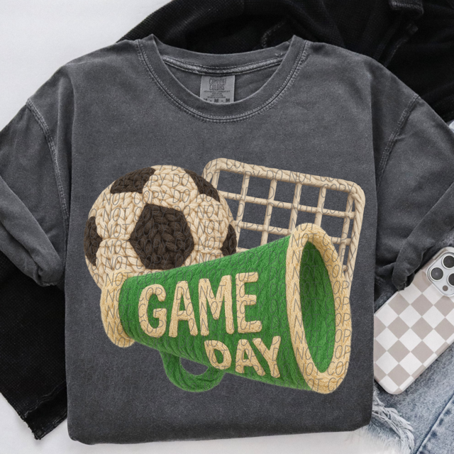 Yarn Game Day Soccer DTF Print